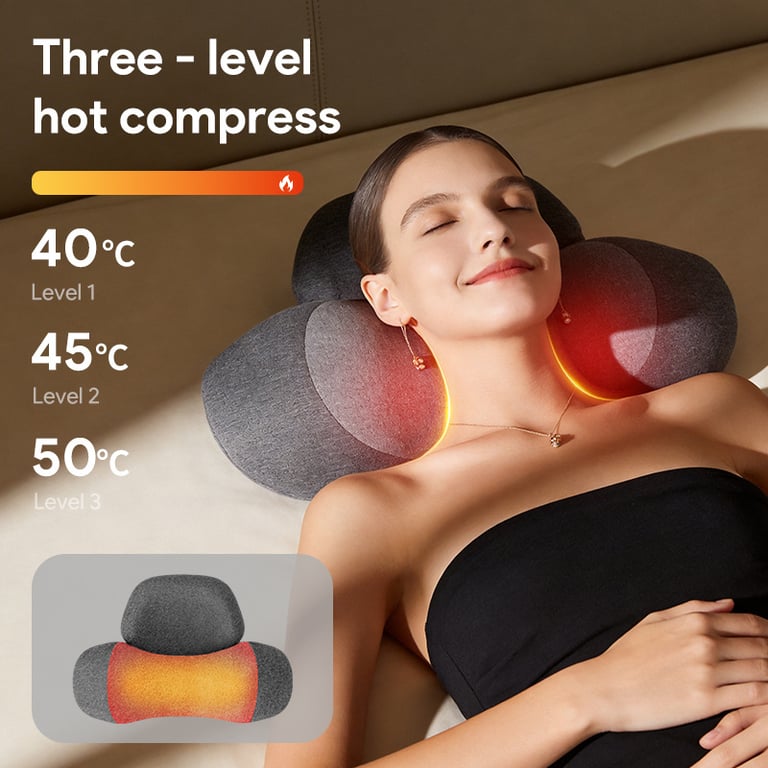 Vibrating Temperature-Controlled Heating Cervical Massage Pillow | Neck Pain Relief thumbnail 8