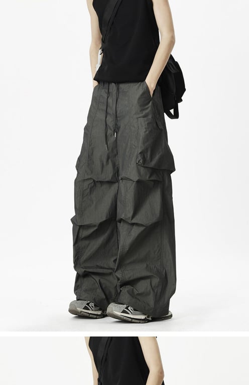 Loose-fit Casual Quick-drying Outdoor Pants | Wide-leg Cargo Style thumbnail 12