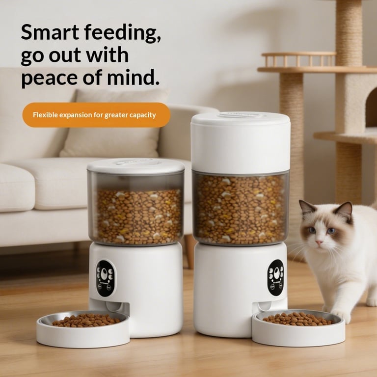 Smart Dog and Cat Food Feeder Dispenser | WiFi App Control - image 1