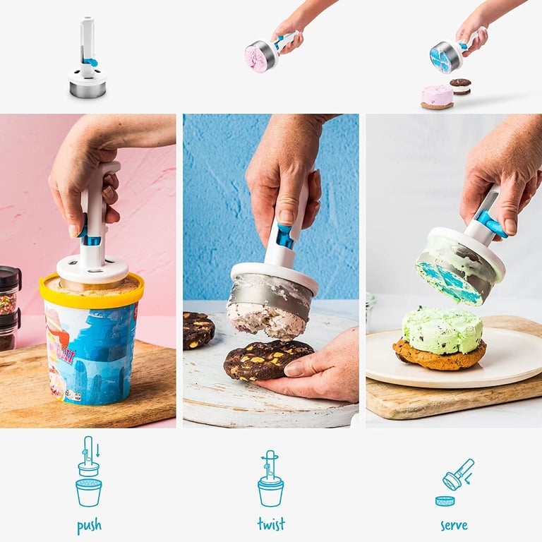 Ice Cream Sandwich Maker Spoon | DIY Rotating Scoop for Home & Kitchen thumbnail 20