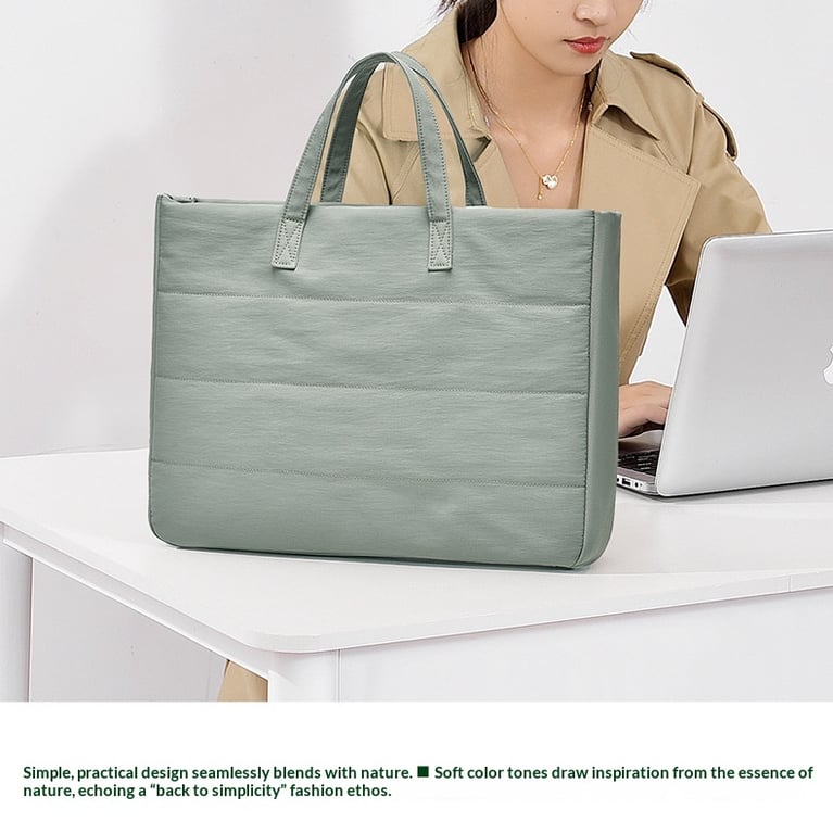 Stylish Lightweight Women's Computer Bag | Large Capacity Tote Storage thumbnail 12