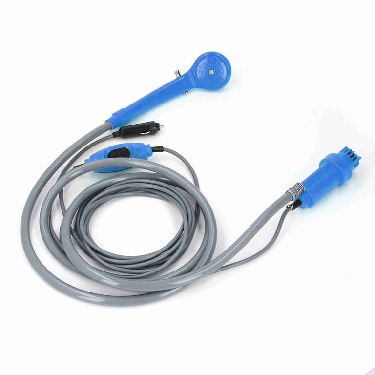 Car Plug Shower Kit 36W Portable Electric Vehicle Mounted Shower Kit For Outdoor Camping Car Washing Irrigation Blue thumbnail 1