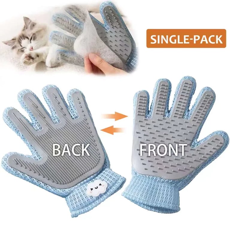 2-in-1 Pet Grooming Glove | Deshedding Brush for Cats & Dogs thumbnail 4