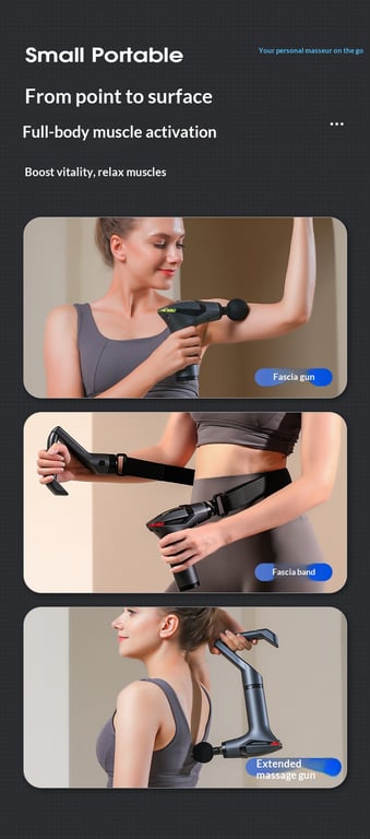 Cross-Border 887 Silent Fascia Gun | Health & Beauty Muscle Recovery thumbnail 6