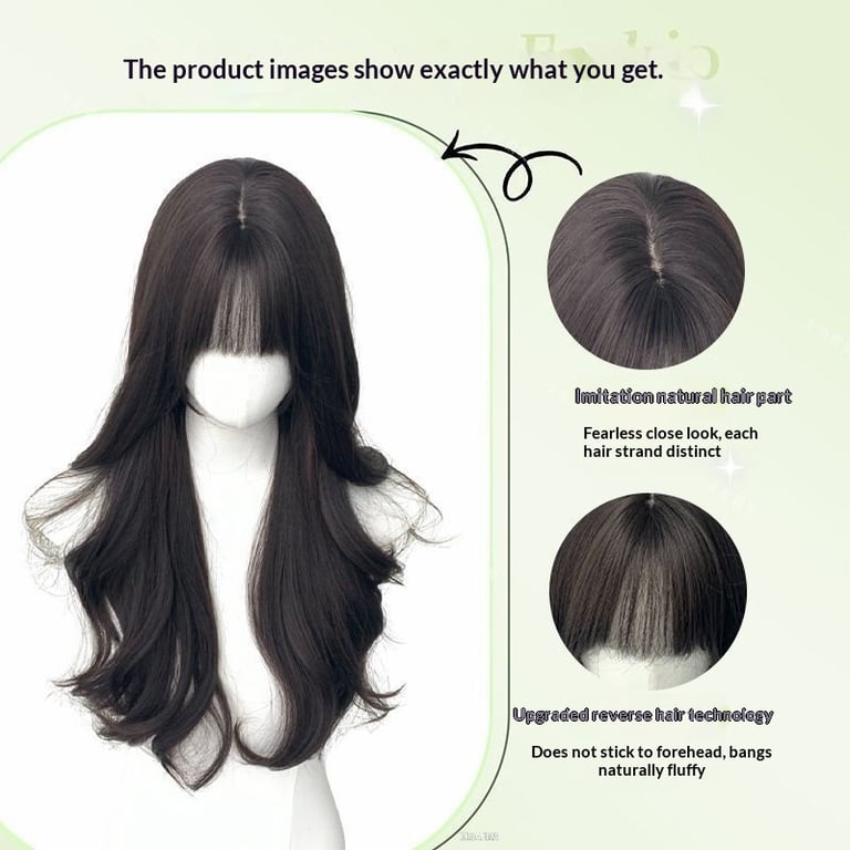 Full-head Wig With Voluminous Styling For Face Shape Enhancement thumbnail 5