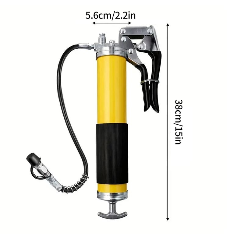Professional One-Hand Grease Gun 8000 PSI | 8-Piece Kit with Hoses thumbnail 5