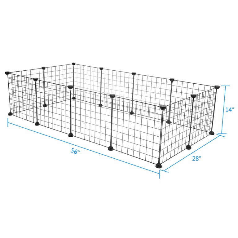 Portable Pet Playpen for Guinea Pigs & Rabbits | Metal Wire Cage thumbnail 19