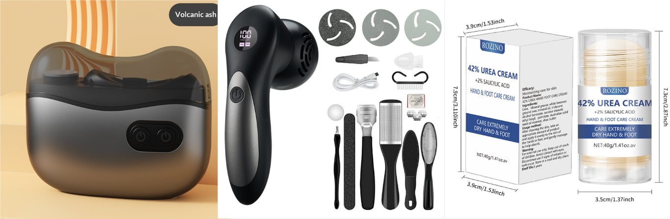 Electric Foot Grinder for Dead Skin Removal | Professional Pedicure Tool thumbnail 2