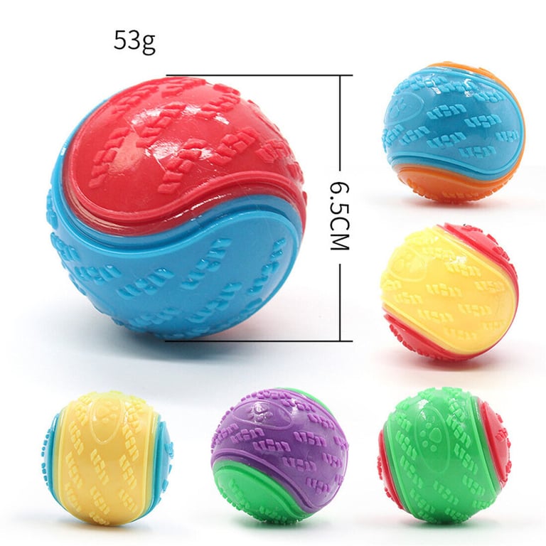 Scooby-Doo Squeaky Dog Balls Set of 8 | Teeth Cleaning Interactive Toys thumbnail 6