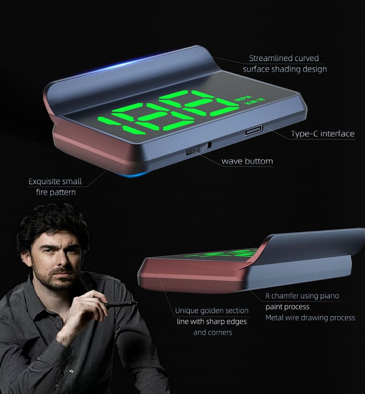 W2 Universal HUD Head-Up Display Car GPS Speedometer | Safe Driving thumbnail 4
