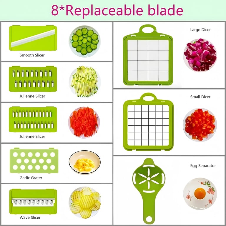 16-in-1 Vegetable Chopper Mandoline Slicer | Food Dicer Cutter thumbnail 5