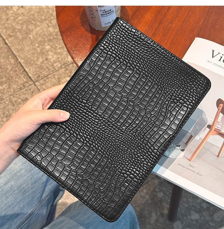 iPad Mini 6 & Pro 11" Crocodile Leather Case | Drop-Resistant Protective Shell thumbnail 8
