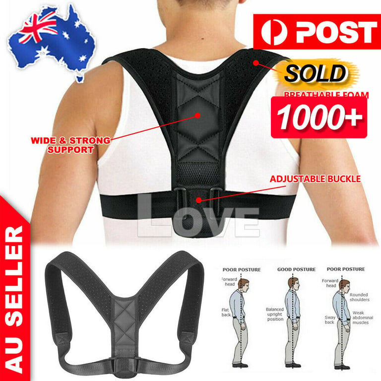 Posture Clavicle Support Corrector Back Straight Shoulders Brace Strap thumbnail 11