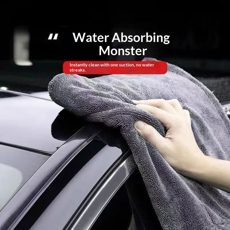 Braided Water Collecting Car Towel | 1200GSM Microfiber Drying thumbnail 7