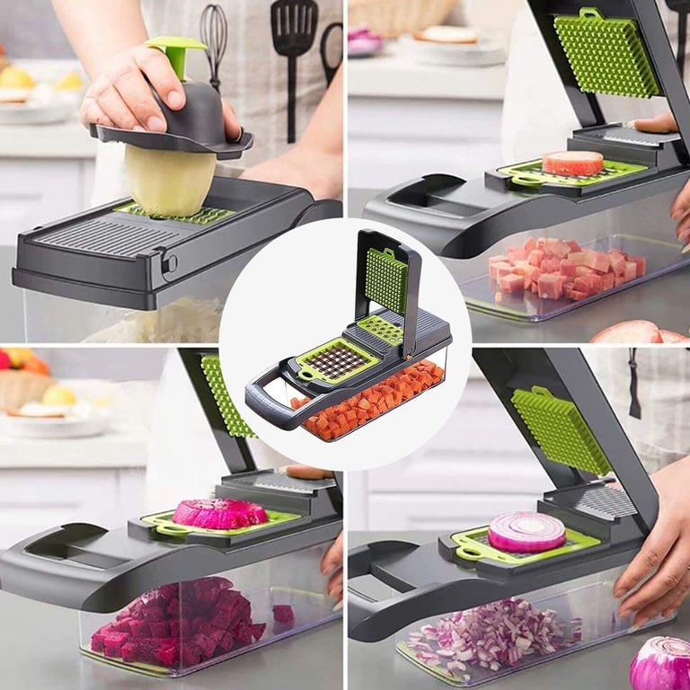 16-in-1 Vegetable Slicer & Peeler | Fast Food Prep Container thumbnail 6