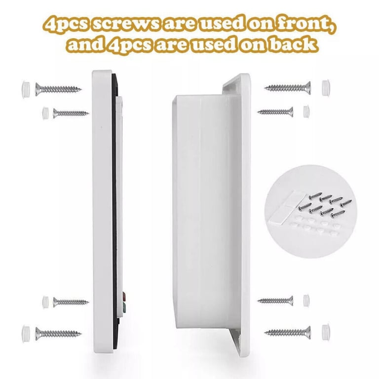 XL Pet Door 4 Way Locking | White Frame Dog Cat Flap Canada thumbnail 12