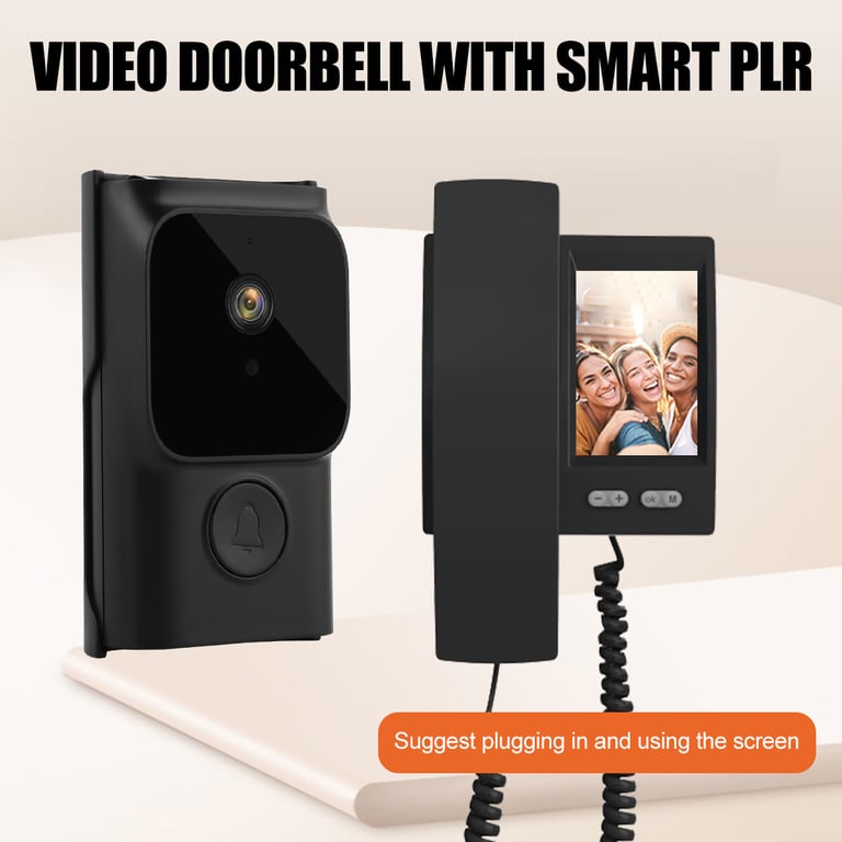 Smart WiFi Video Doorbell with Indoor Monitor | Wireless Security Camera thumbnail 9