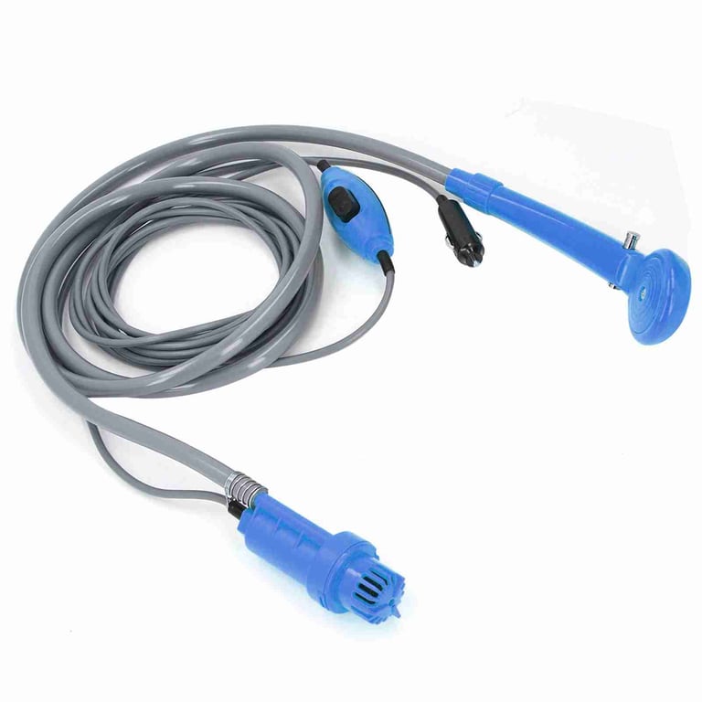 Car Plug Shower Kit 36W Portable Electric Vehicle Mounted Shower Kit For Outdoor Camping Car Washing Irrigation Blue thumbnail 9
