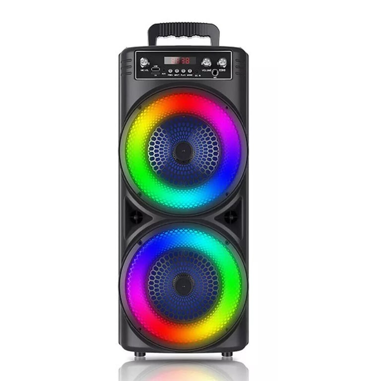 Portable Bluetooth Speaker Subwoofer with Karaoke Mic | Party Bass System