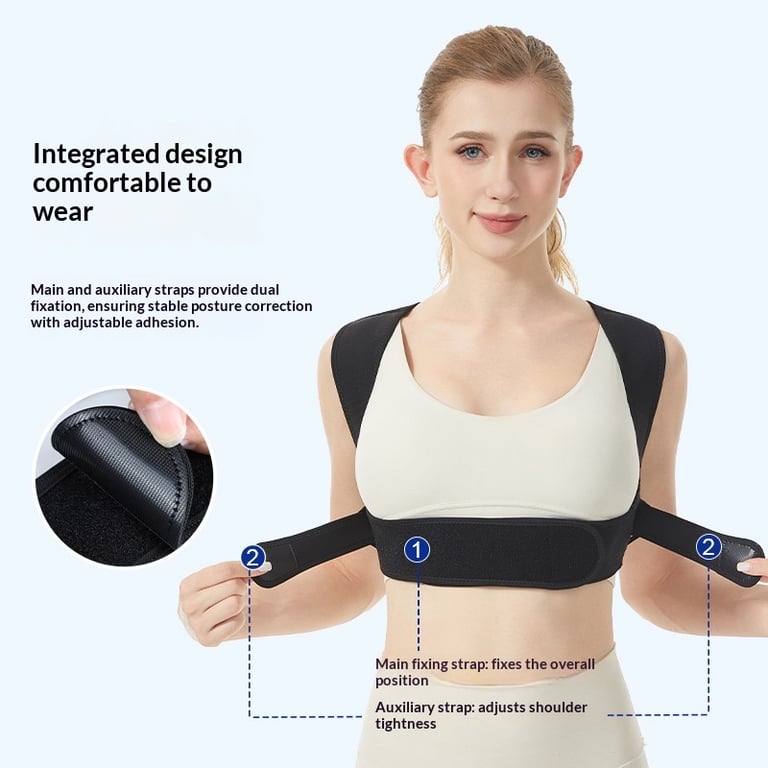 Adjustable Shoulder Support Band | Comfortable Back Brace thumbnail 7