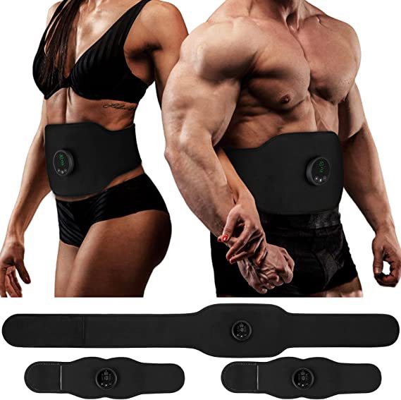 Portable EMS Massage Waist Belt Three-Piece Set | Muscle Toning