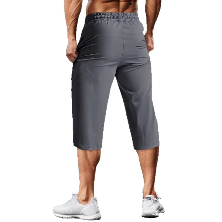 Men's Quick-Drying Capri Running Pants | Breathable Fitness