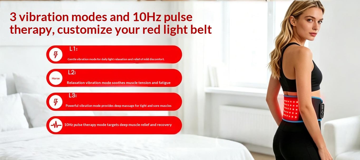 120-LED Far-Infrared Heating Massage Therapy Waist Support Belt | Health & Beauty thumbnail 19
