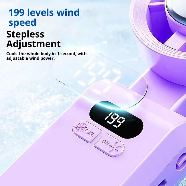 Portable Refrigeration Fan 30-Hour Battery | Neck & Desktop thumbnail 4