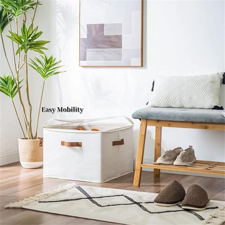 Foldable Fabric Shoe Storage Box with Dividers | Organize & Protect thumbnail 10