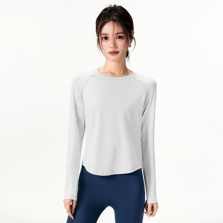 Women's Loose-Fitting Quick-Drying Sports Top | Raglan Sleeves thumbnail 7