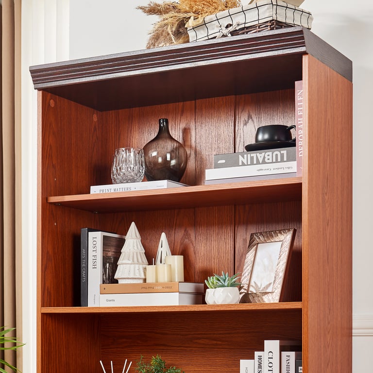 70.86in Tall Storage Cabinet 5-Tier Cube Display with Barn Doors | Home & Kitchen thumbnail 12