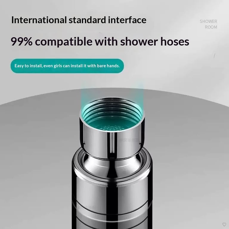 Stainless Steel Pressurized Shower Head 10" | High-Pressure Flow thumbnail 4