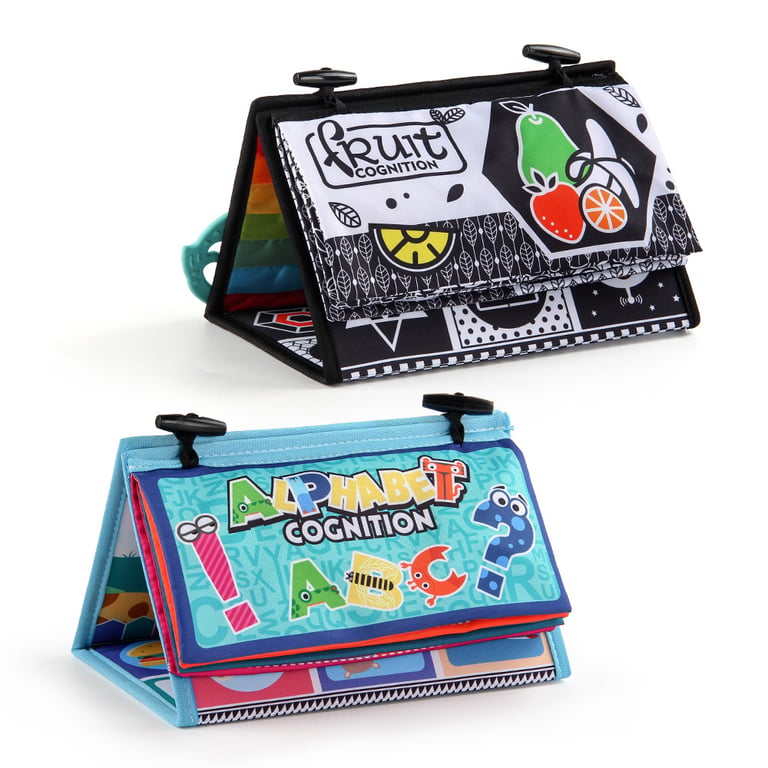 Foldable Funny Mirror Desk Calendar Baby Cloth Book | Sensory Tummy Time