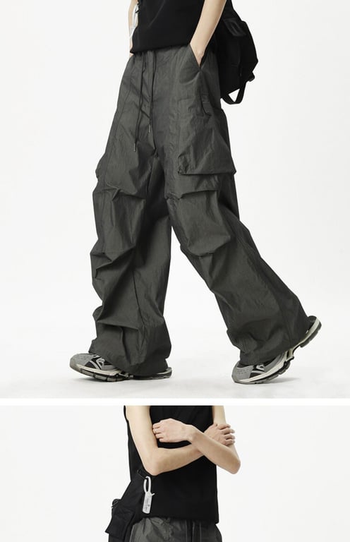 Loose-fit Casual Quick-drying Outdoor Pants | Wide-leg Cargo Style thumbnail 7