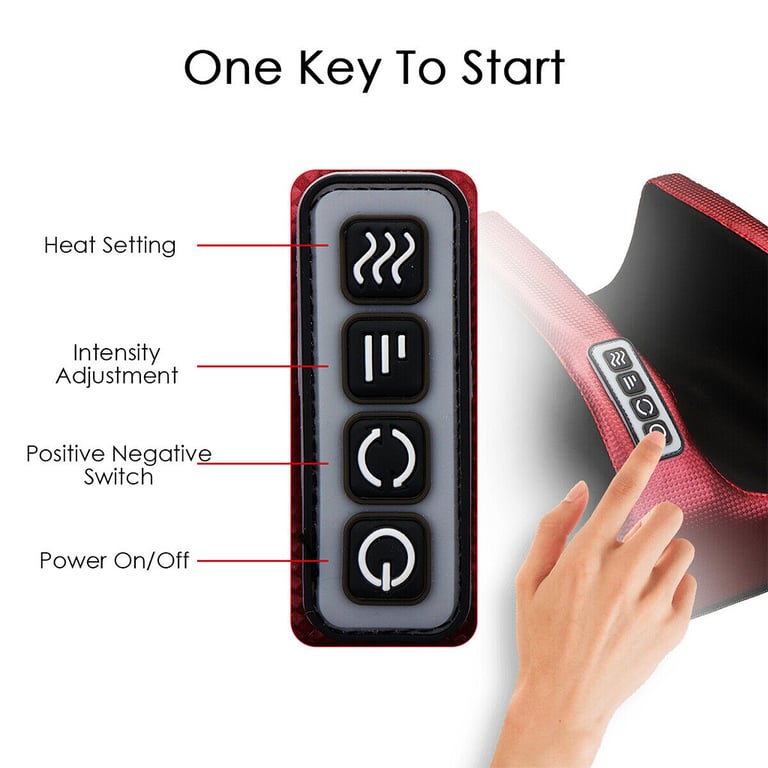 Electric Foot Massager with Heat | Shiatsu Kneading Calf Pain Relief thumbnail 6