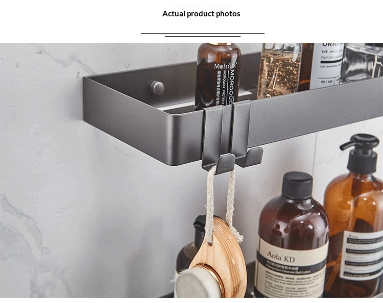 304 Stainless Steel Bathroom Mirror Storage Rack | Modern Shelf thumbnail 15