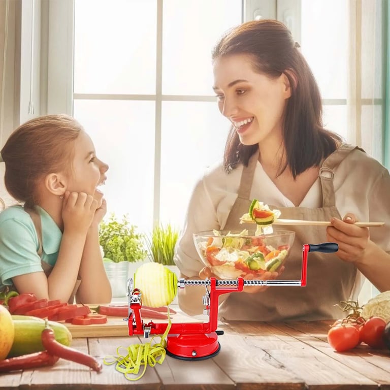 3-in-1 Apple Peeler Slicer Corer | Stainless Steel Manual Fruit Peeler thumbnail 4