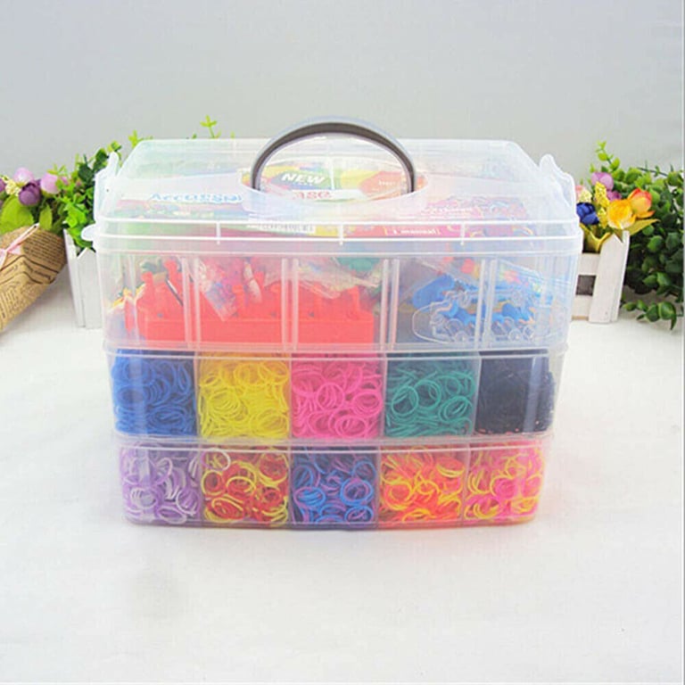 15000 Rubber Loom Bands Kit - DIY Bracelet Making Set for Kids thumbnail 4