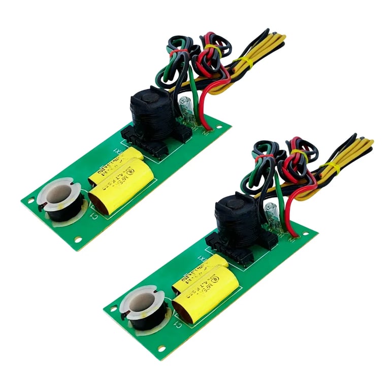 5 Core Professional 2 Way Passive Crossover Network High Power & Low Resistance Air Core Coils Premium Quality Metalised Polyester Capacitor PTC For HF Protection- NW 04 thumbnail 3