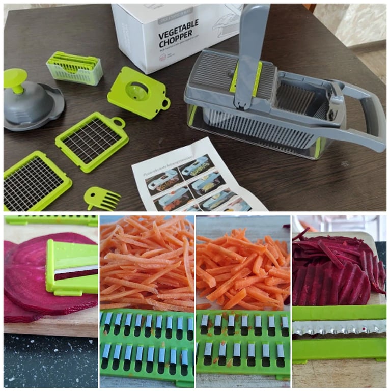 15-In-1 Vegetable Fruit Chopper Cutter for Home & Kitchen | Food Dicer Slicer thumbnail 17
