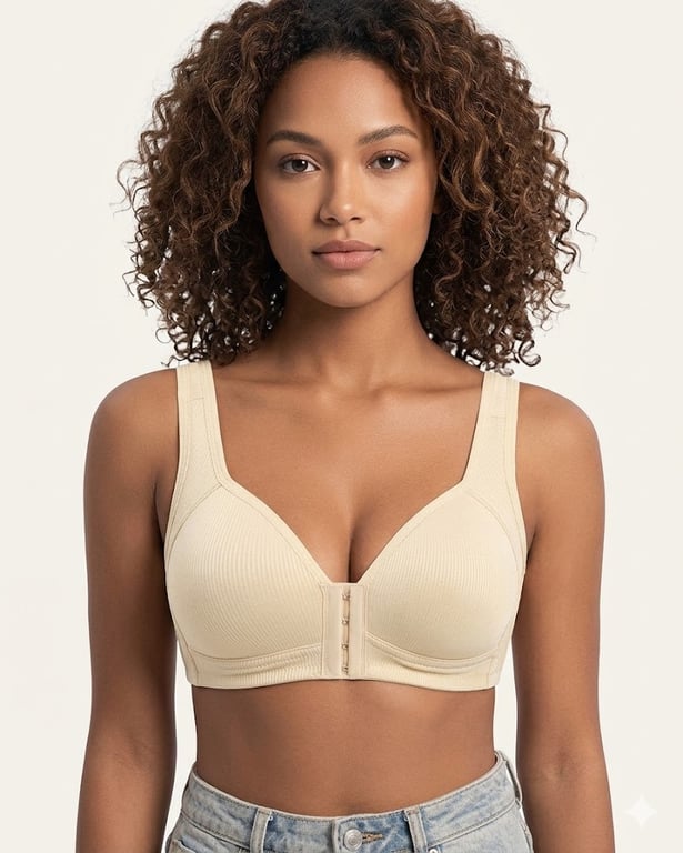 Easy-On Front Closure Wireless Support Bra thumbnail 6