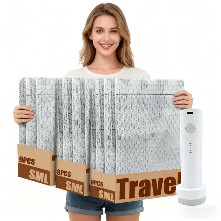 Vacuum Compression Storage Bags With An Electric Pump thumbnail 13