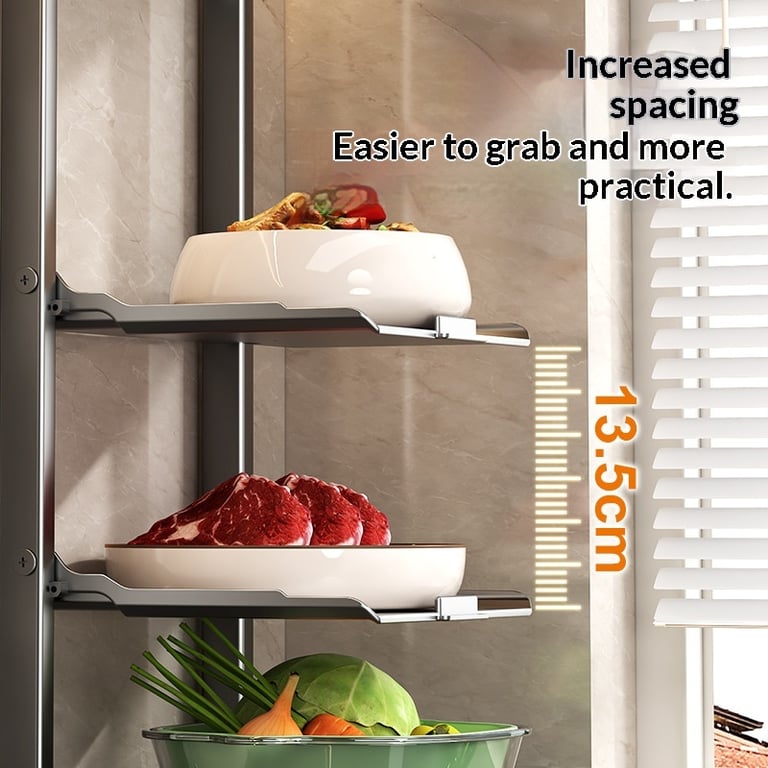 Punch-Free Foldable Kitchen Prep Rack | No-Drill Wall Mount thumbnail 6
