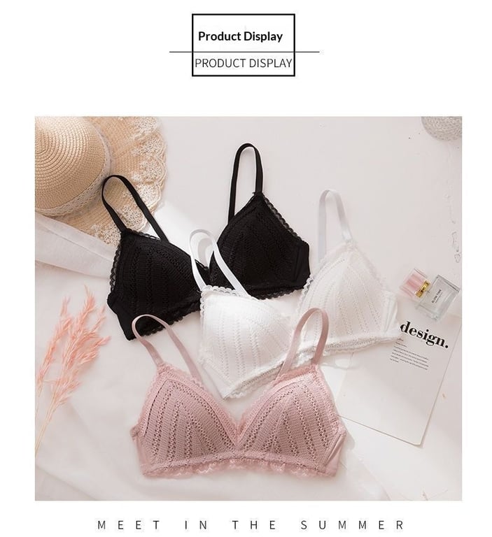 Wireless Bust-Enhancing Push-Up Lace Bra | Adjustable Comfort thumbnail 13