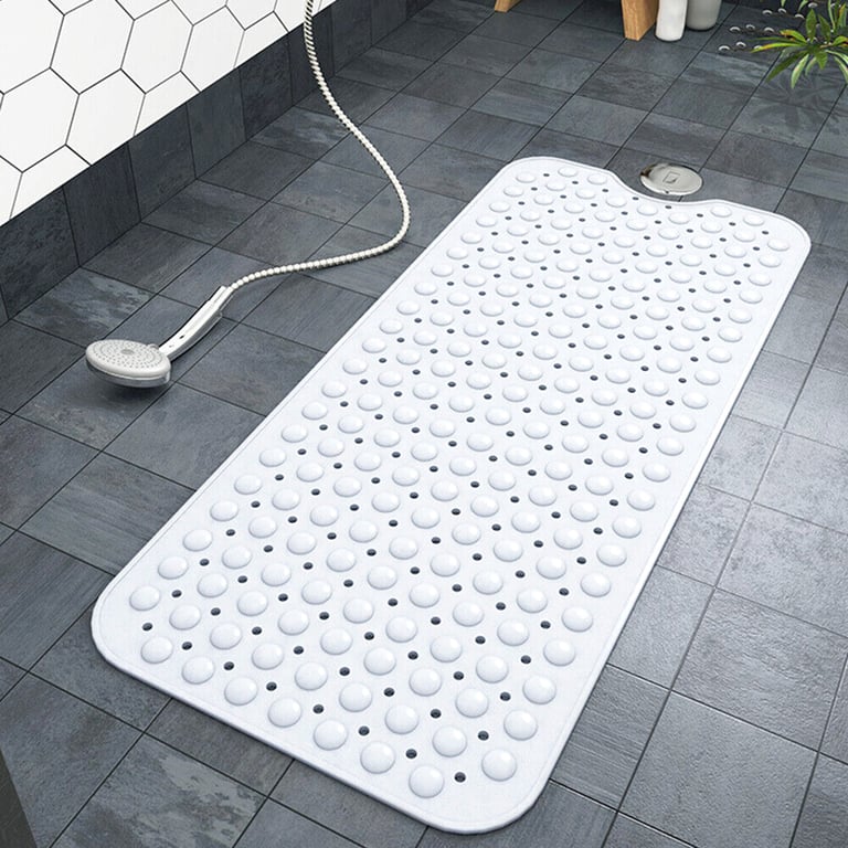 Extra Large Non-Slip Bath Mat | Anti-Mold Suction Cup Shower Mat