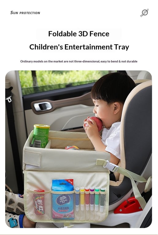 Car Baby Safety Seat Tray with Phone Holder | Padded Activity Tray thumbnail 15