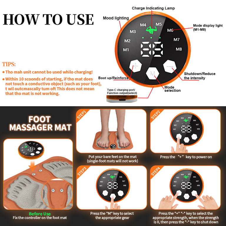 Smart Foot Massage Mat With Wireless Remote Control thumbnail 10