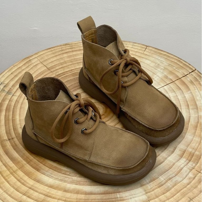 Women's Platform Round Head Ankle Boots | Comfort & Style thumbnail 1