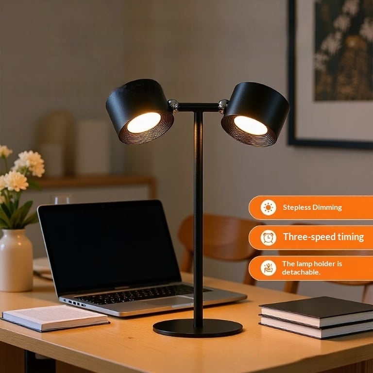 Magnetic LED Desk Lamp with Remote | Rechargeable Ambient Light thumbnail 1