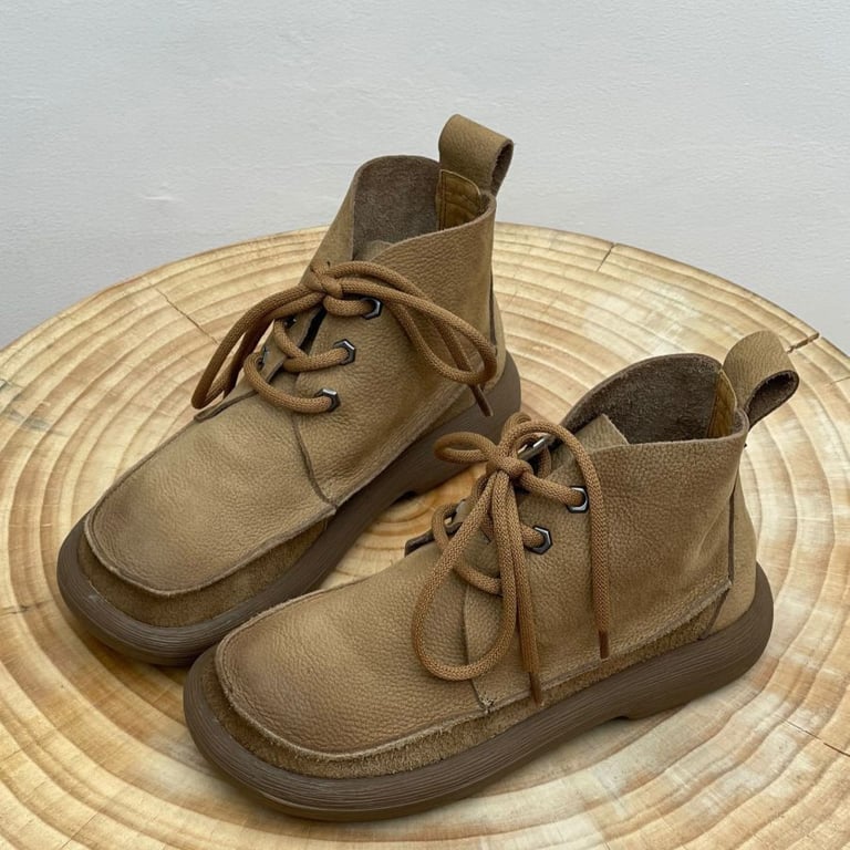 Women's Platform Round Head Ankle Boots | Comfort & Style thumbnail 7